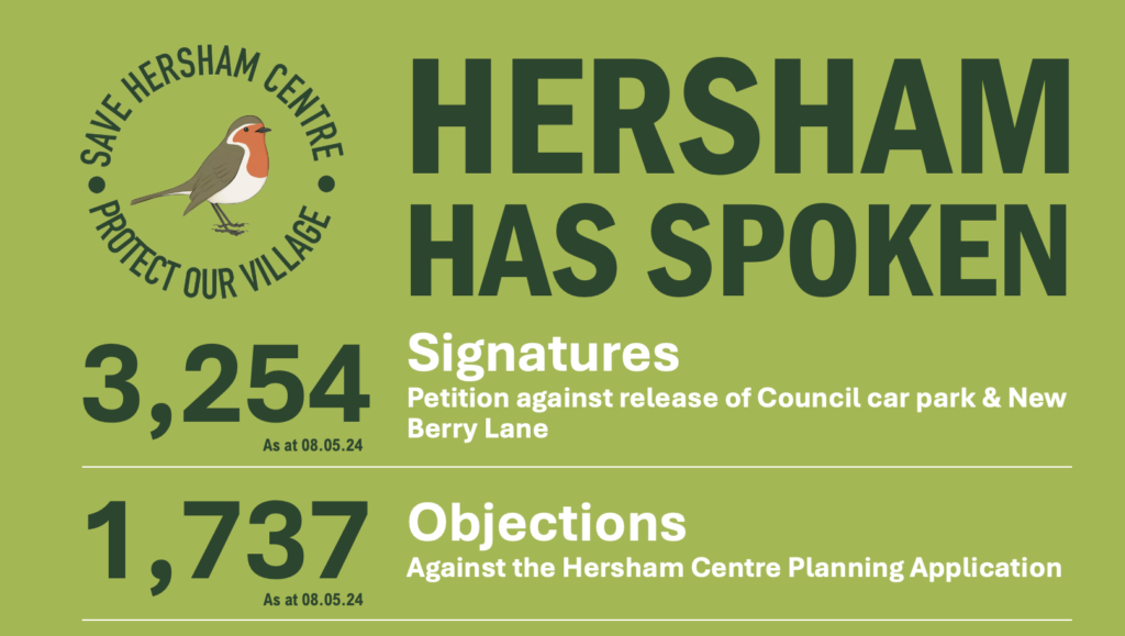 Hersham has spoken banner