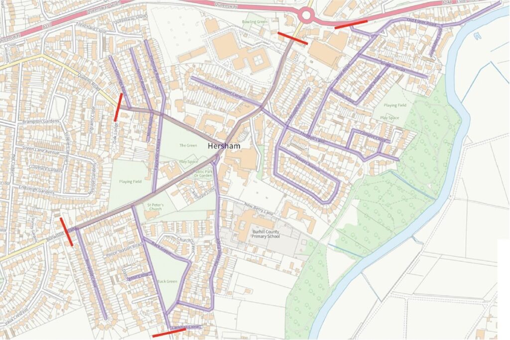 Hersham Village 20mph zone